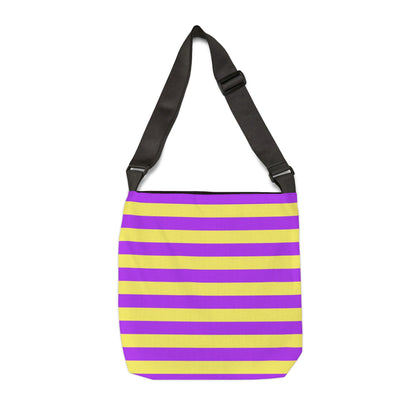 Purple & Yellow Stripes - Tote Bag