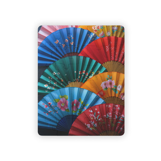 Japanese Inspired Fans - 30-Piece Kids Jigsaw Puzzle