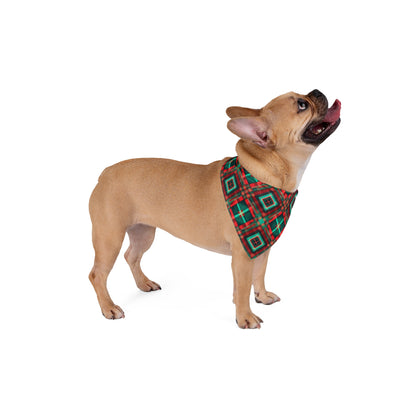 Christmas Tartan - Tie Up Pet Bandana