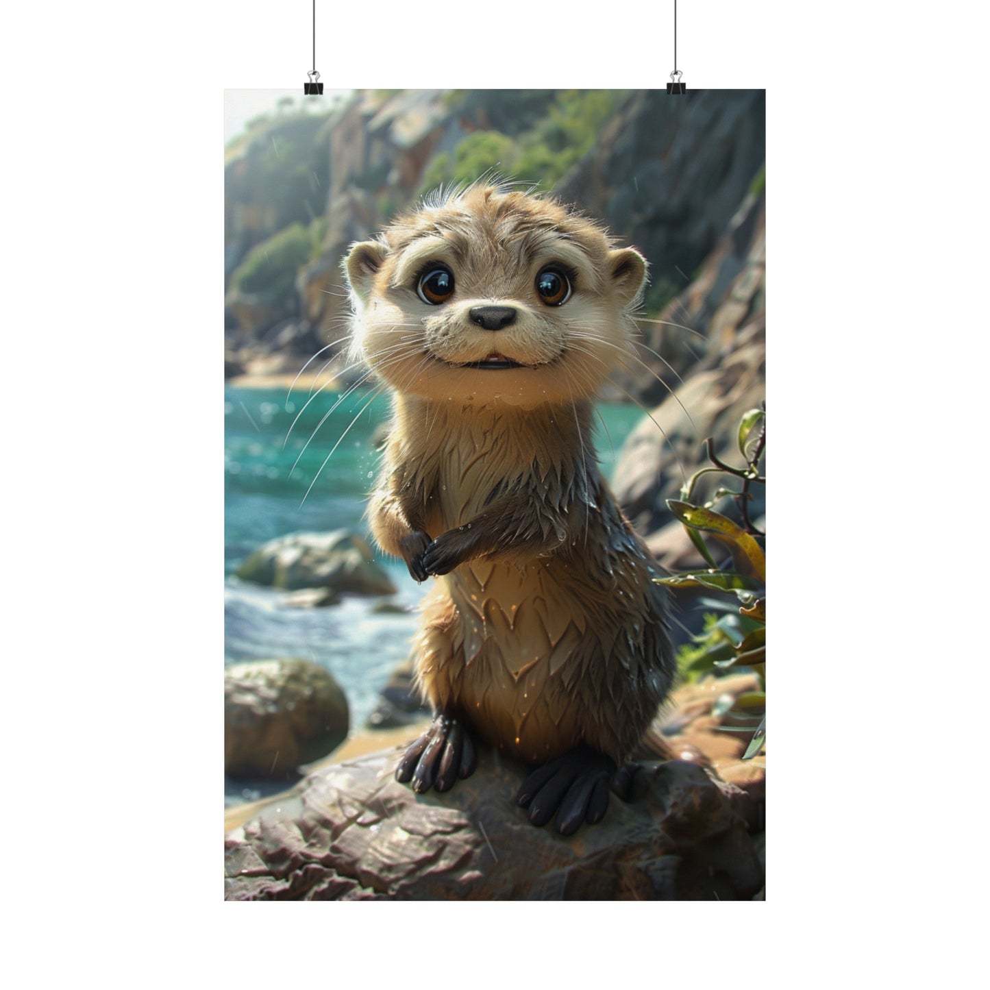 Otto The Otter - Physical Print Stunning Premium Poster