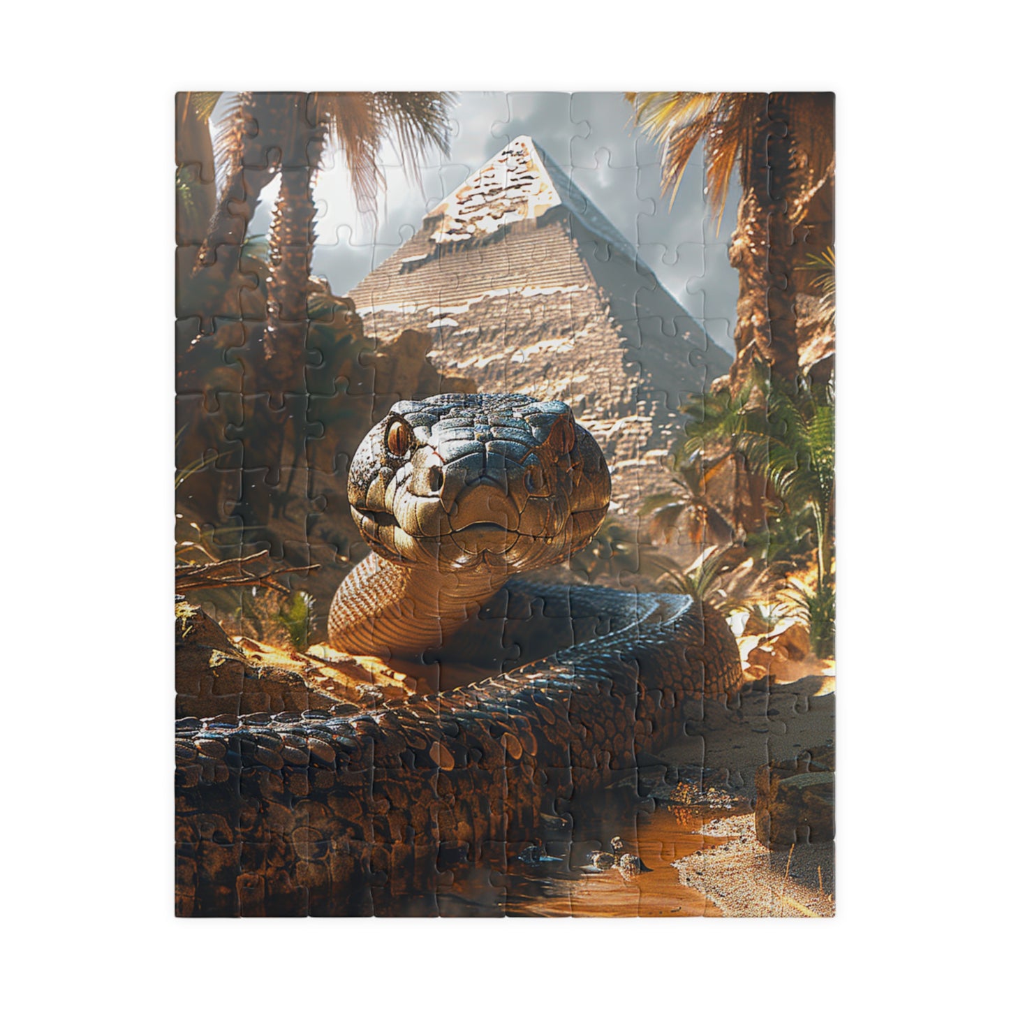Apep The Snake Guardian - Premium Puzzle Available in 110, 252, or 520 Pieces for Puzzle Lovers