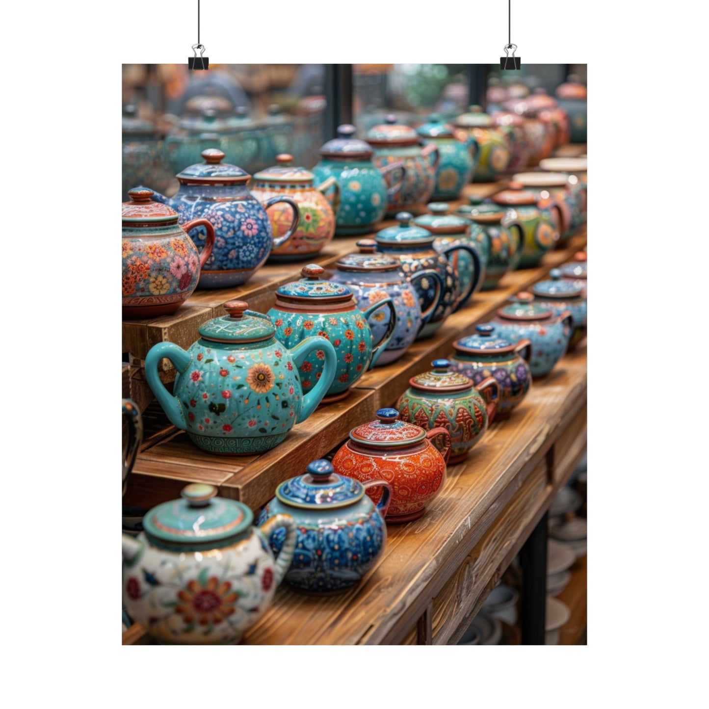 Tea Pots - Physical Print Stunning Premium Poster