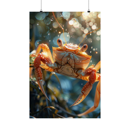 Claws The Crab - Physical Print Stunning Premium Poster