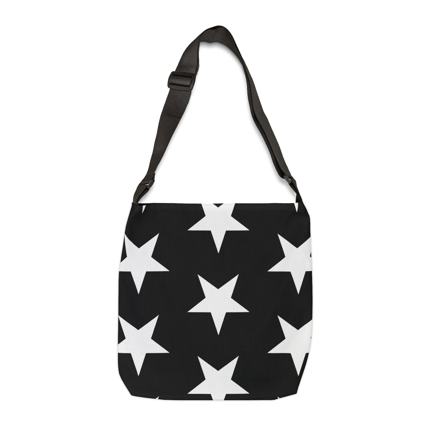 White Stars on Black - Tote Bag