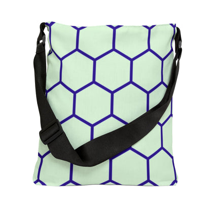 Green and Blue Honeycomb - Tote Bag