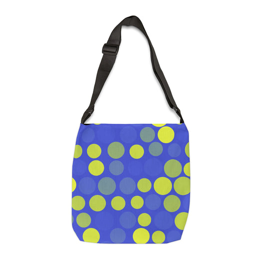 Shades of Yellow & Blue Polka Dots - Tote Bag