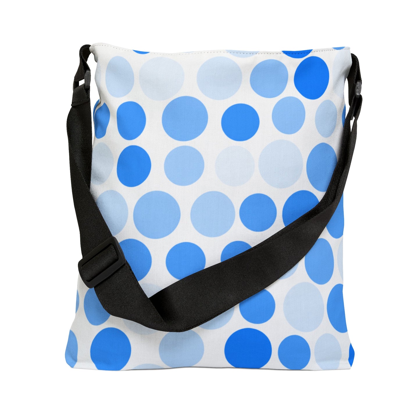 Shades of Light Blue Polka Dots - Tote Bag