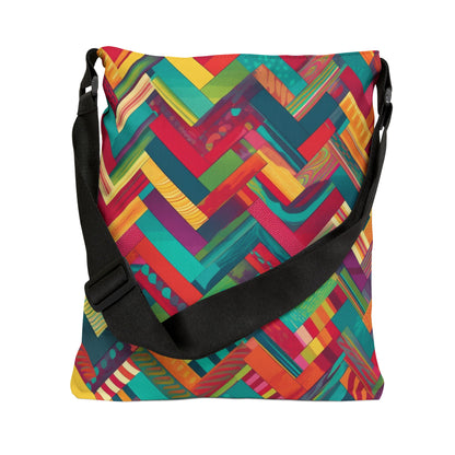 Super Bright Chevron Block Pattern - Tote Bag