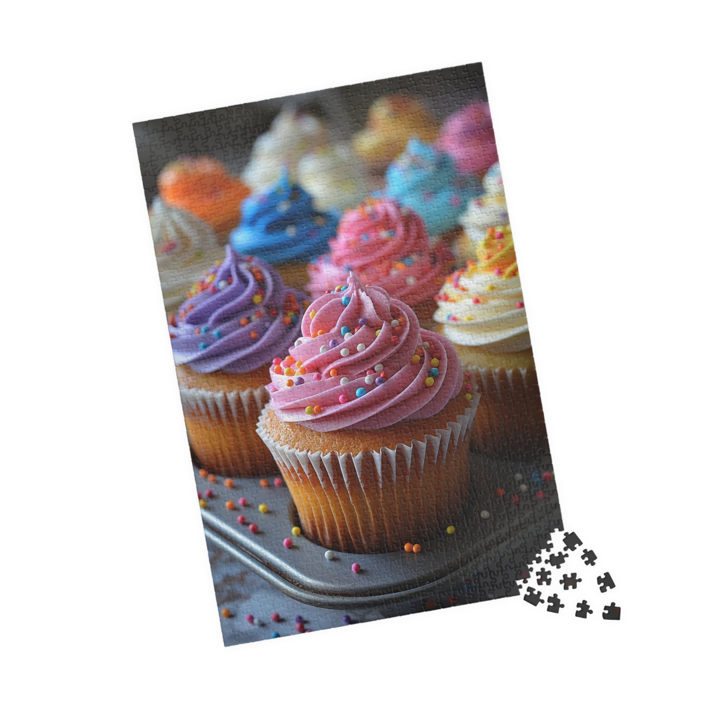 Tray of Cupcakes - 1014-Piece Jigsaw Puzzle