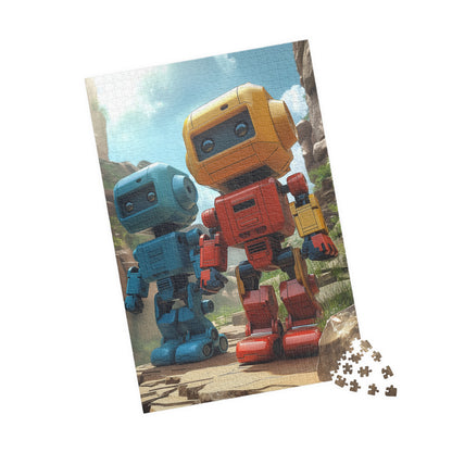 Echo & Torch the Friendly Robots - 1014-Piece Jigsaw Puzzle