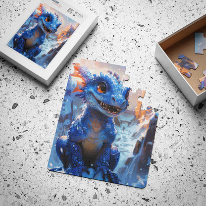 Chaos The Blue Dragon - 30-Piece Kids Jigsaw Puzzle