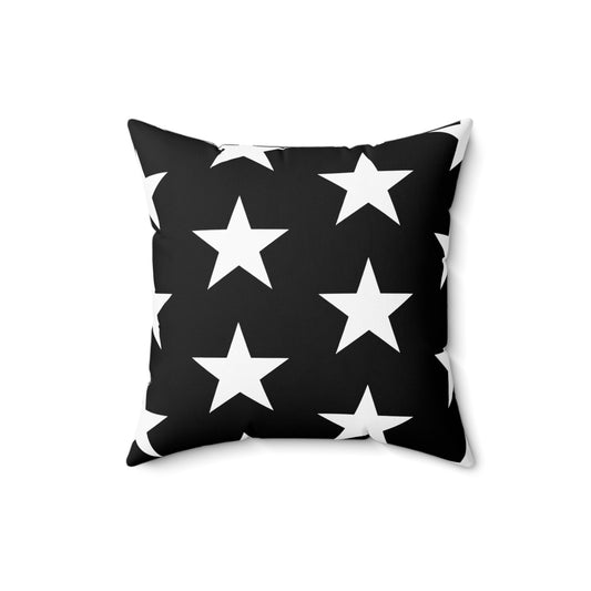 White Stars on Black - Pillowcase & Pillow