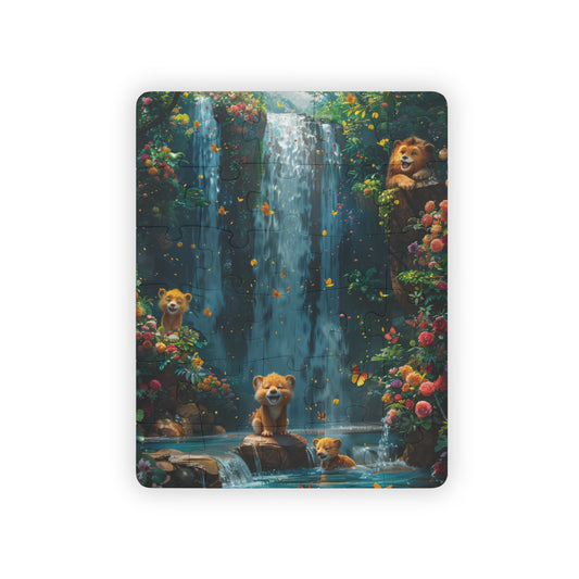 Fun By The Waterfall - 30-Piece Kids Jigsaw Puzzle