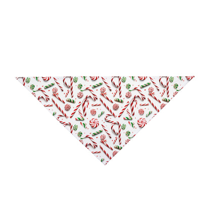 Christmas Candy Canes - Tie Up Pet Bandana