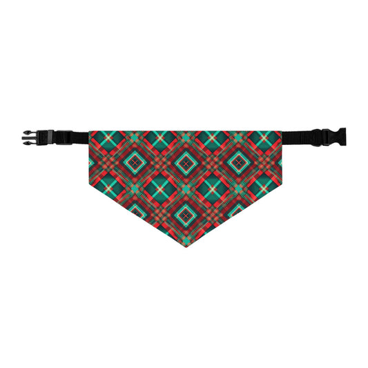 Christmas Tartan - Pet Bandana Collar