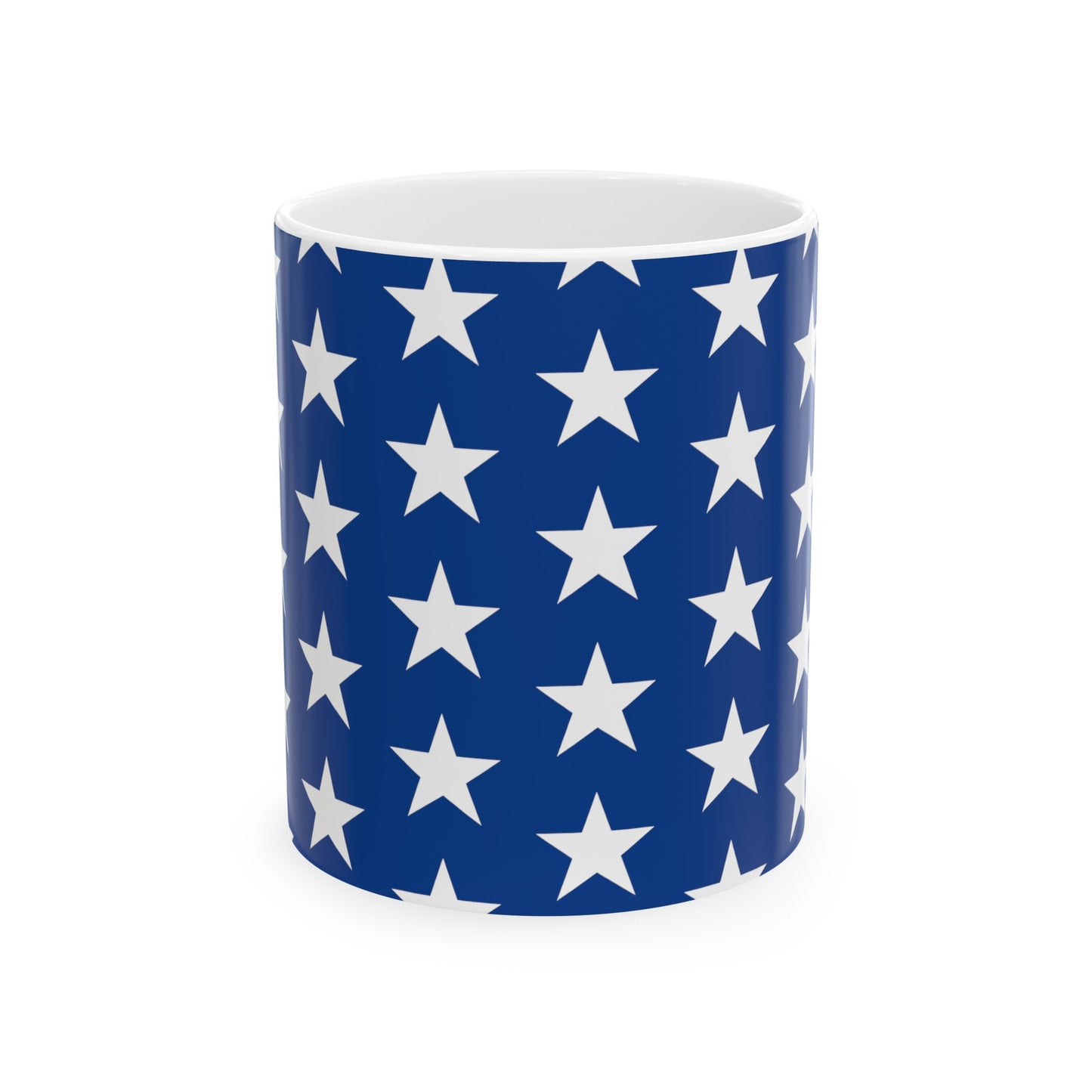 White Stars on Blue