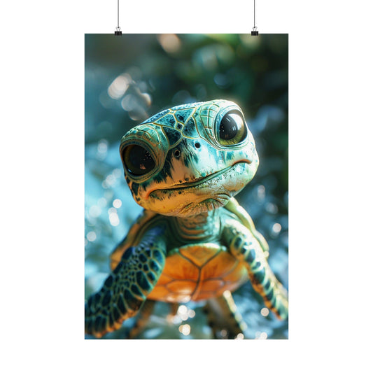 Toby The Turtle - Physical Print Stunning Premium Poster