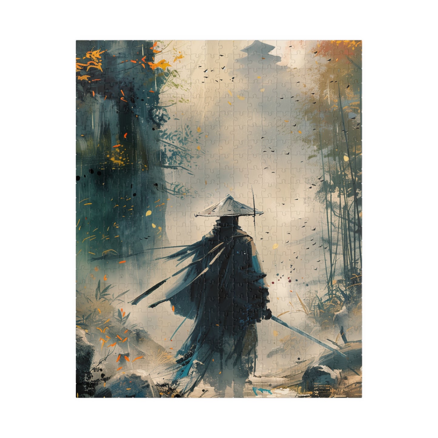 The Wandering Ronin - Premium Puzzle Available in 110, 252, or 520 Pieces for Puzzle Lovers