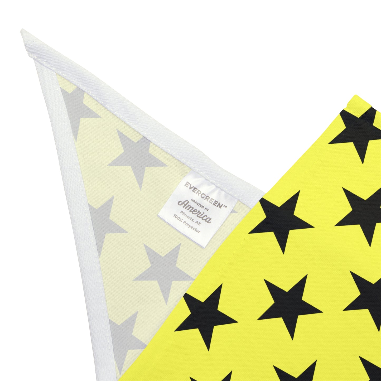 Black Stars on Yellow - Tie Up Pet Bandana