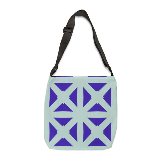 Green and Blue Bold Lattice - Tote Bag