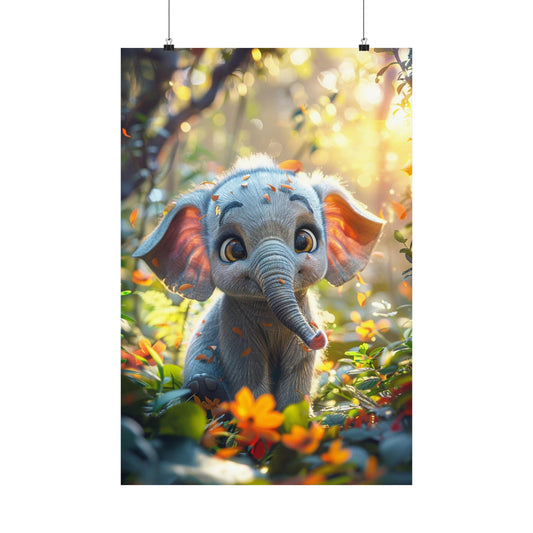 Ellie Elephant - Physical Print Stunning Premium Poster