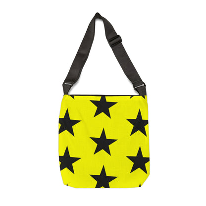 Black Stars on Yellow - Tote Bag