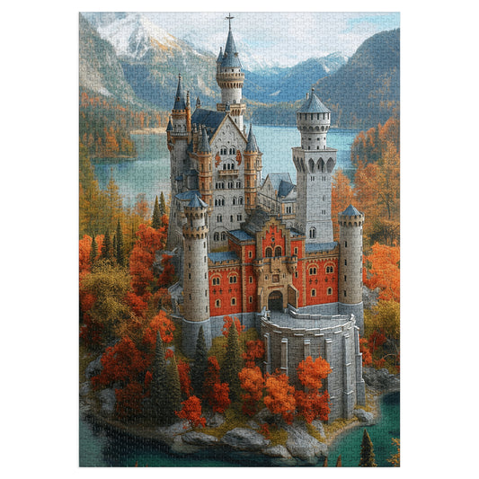 An Interpretation of Neuschwanstein Castle - 2000-Piece Jigsaw Puzzle