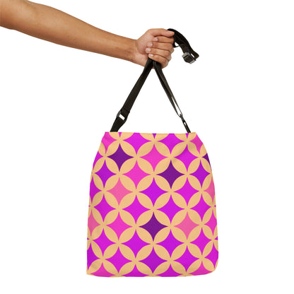 Pink and Purple Seamless Stars - Tote Bag