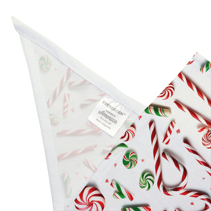 Christmas Candy Canes - Tie Up Pet Bandana