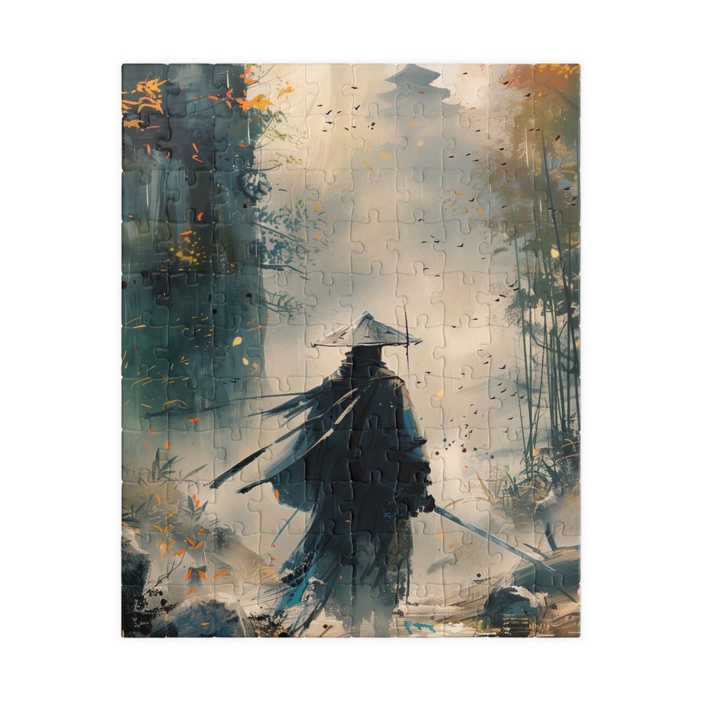 The Wandering Ronin - Premium Puzzle Available in 110, 252, or 520 Pieces for Puzzle Lovers