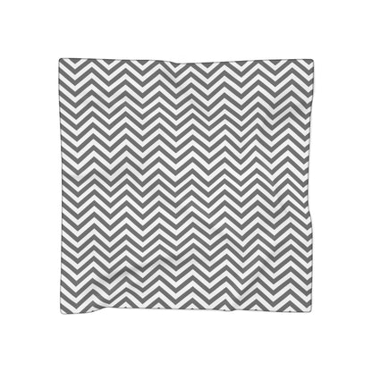 Black and White Chevron Print Scarf