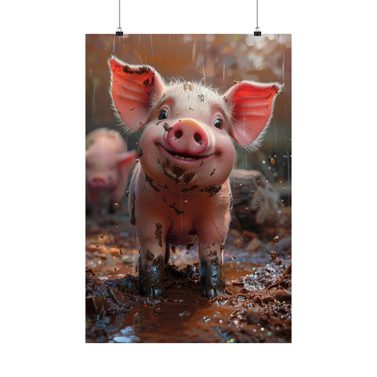 Penny The Pig - Physical Print Stunning Premium Poster