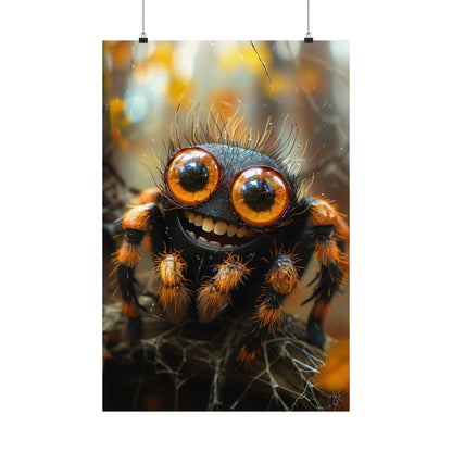 Fuzzy The Spider - Physical Print Stunning Premium Poster