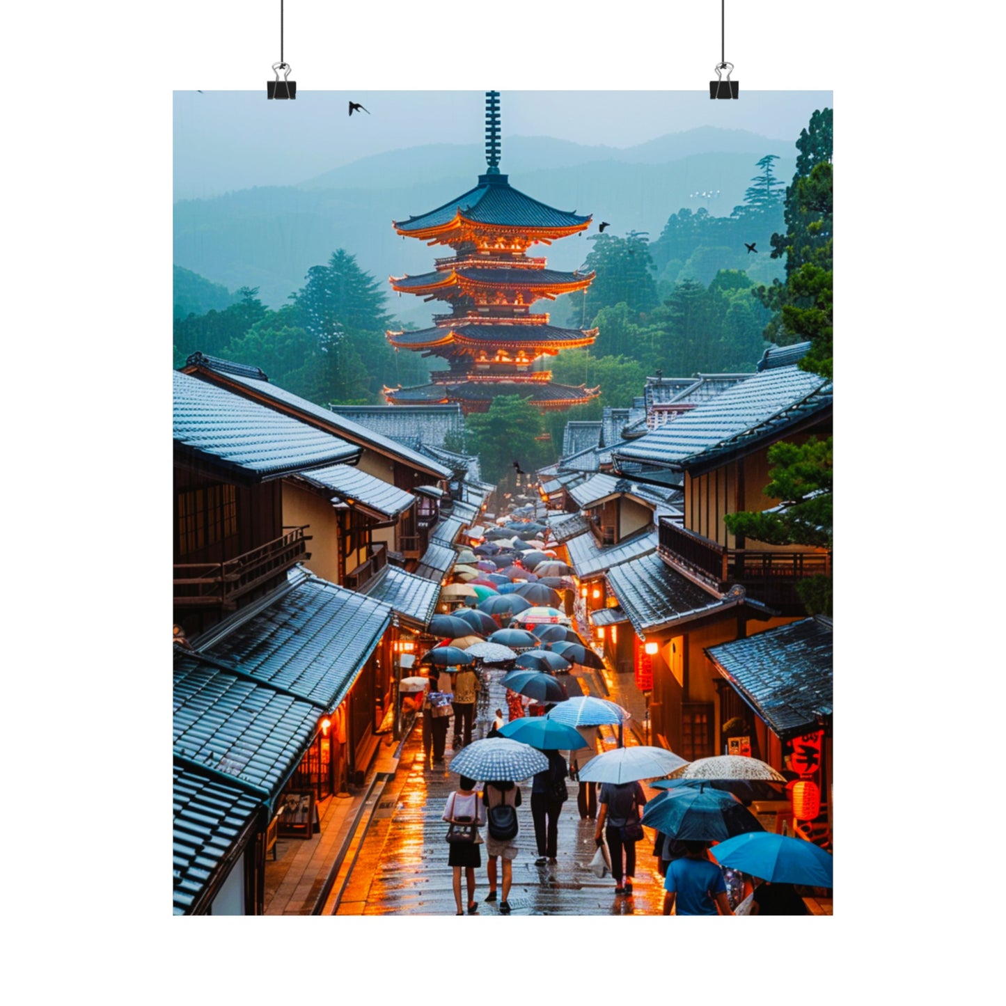 Japanese Village - Physical Print Stunning Premium Poster