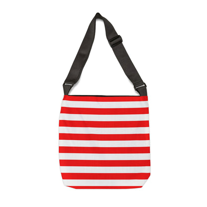 Red & White Stripes - Tote Bag