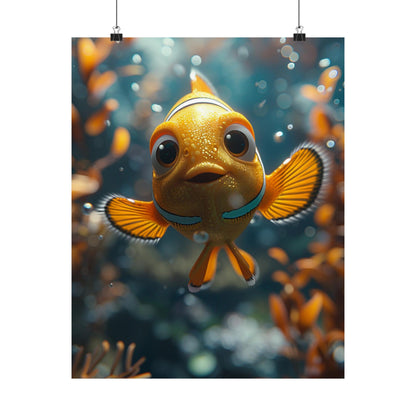 Joey The Goldfish - Physical Print Stunning Premium Poster