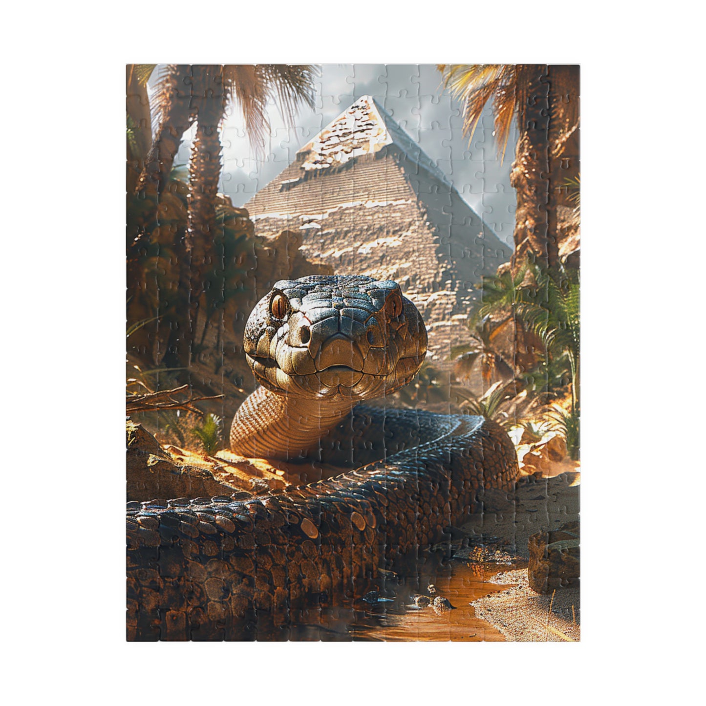 Apep The Snake Guardian - Premium Puzzle Available in 110, 252, or 520 Pieces for Puzzle Lovers