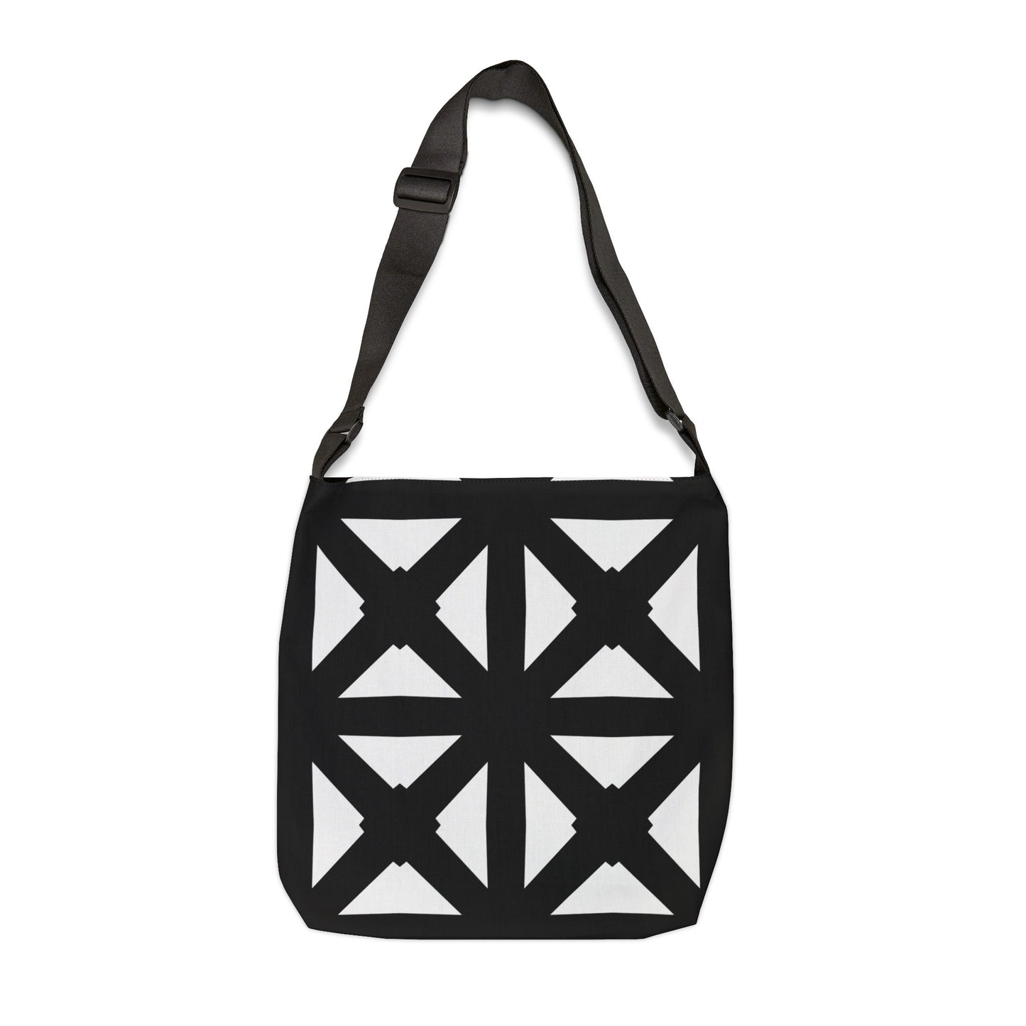 Black and White Bold Lattice - Tote Bag