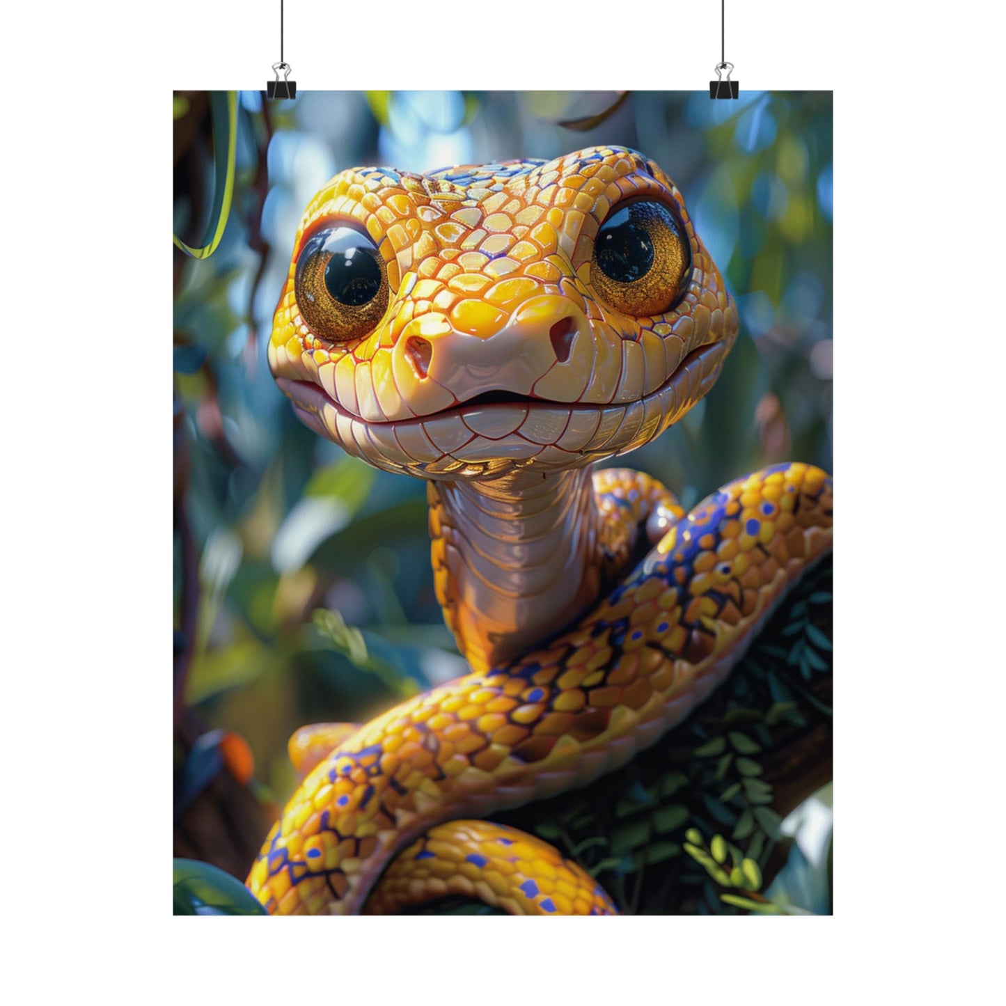 Snacks The Snake - Physical Print Stunning Premium Poster