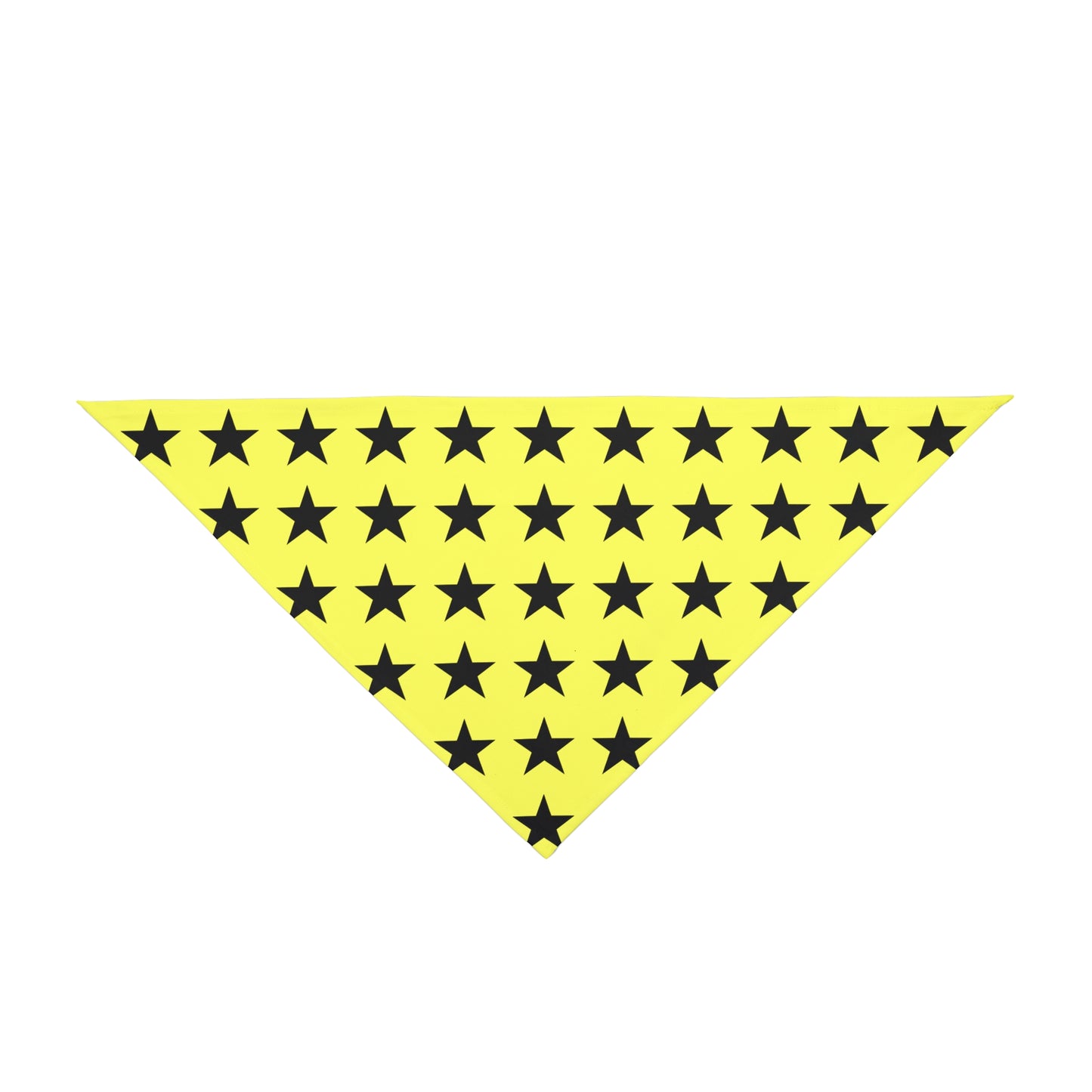 Black Stars on Yellow - Tie Up Pet Bandana