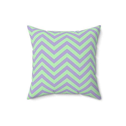 Chevron Purple and Green - Pillowcase & Pillow