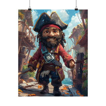 Pete The Friendly Pirate - Physical Print Stunning Premium Poster