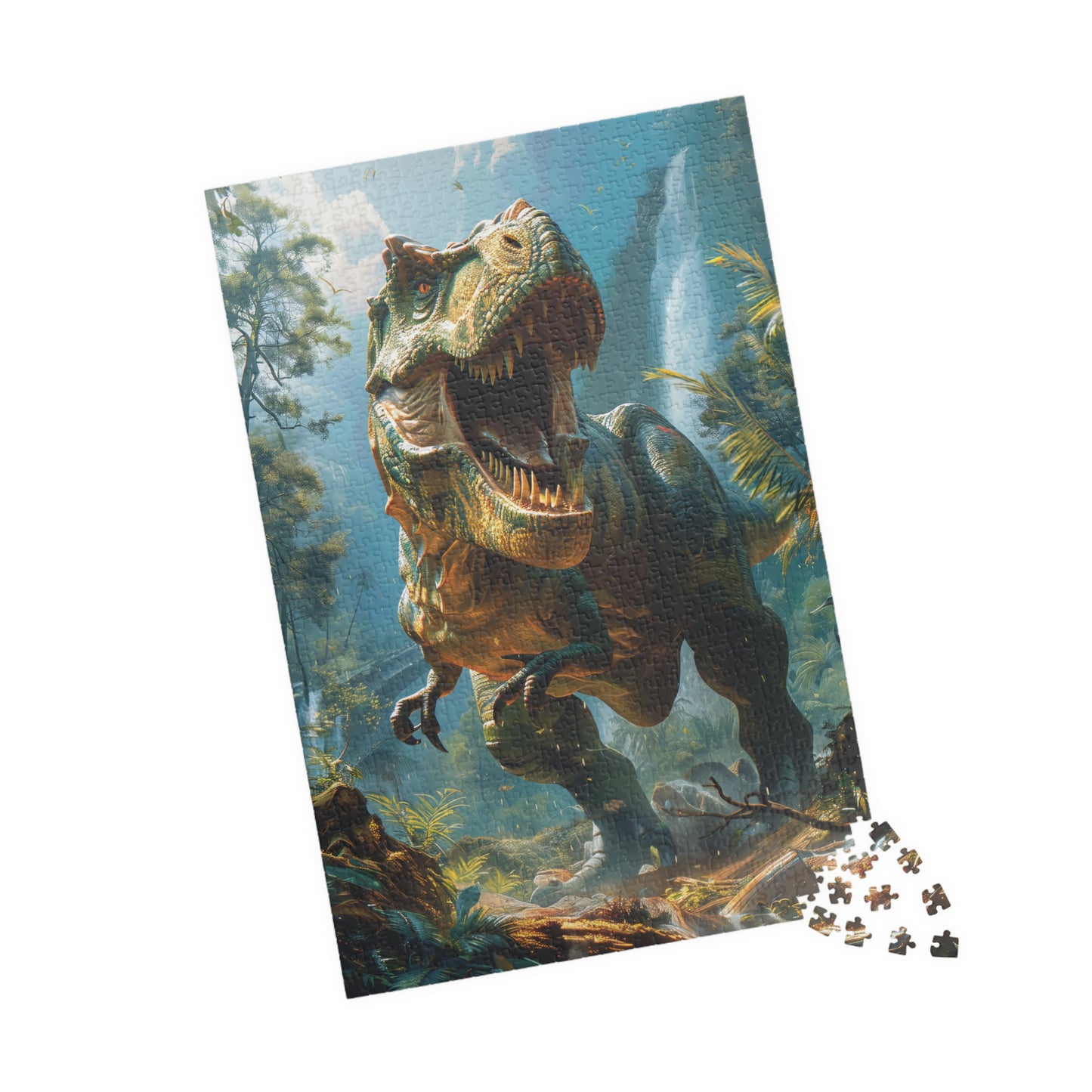 Dinosaur Trex Charging - 1014-Piece Jigsaw Puzzle