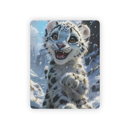 Blizzard The Snow Leopard - 30-Piece Kids Jigsaw Puzzle