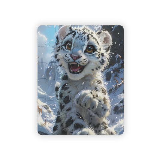 Blizzard The Snow Leopard - 30-Piece Kids Jigsaw Puzzle