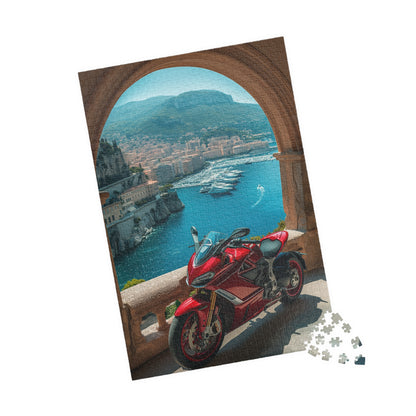 Motorbike in Monaco - 1014-Piece Jigsaw Puzzle