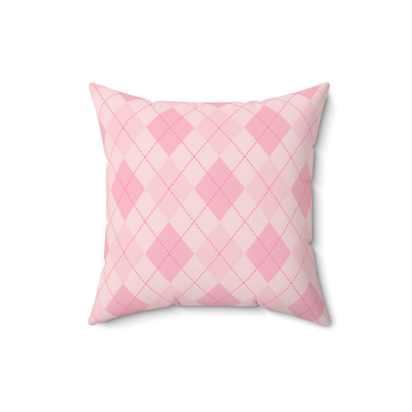 Pink Diamond Check Print - Pillowcase & Pillow