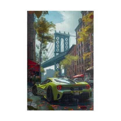 Supercar by Brooklyn Bridge - 1014-Piece Jigsaw Puzzle