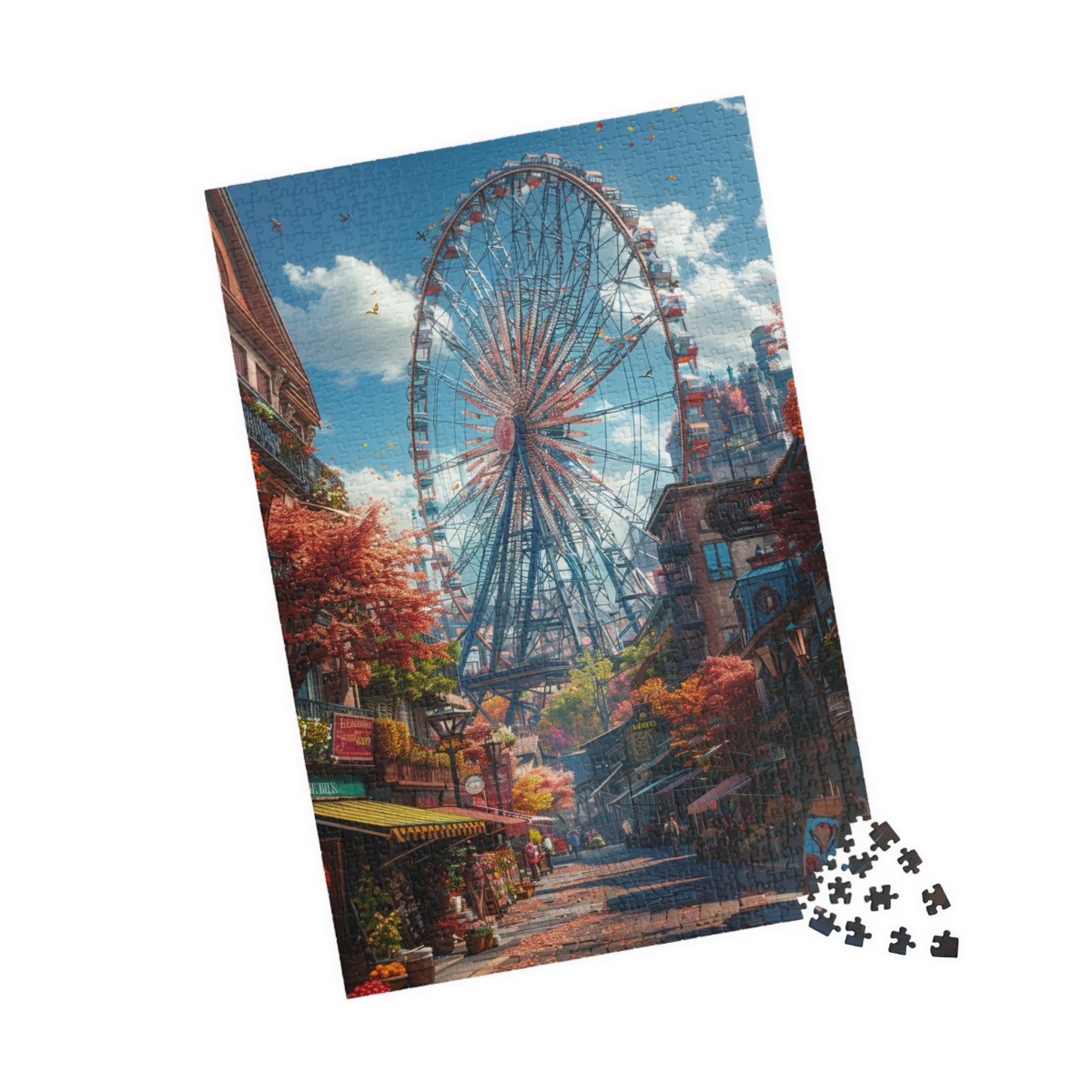 Ferris Wheel City - 1014-Piece Jigsaw Puzzle