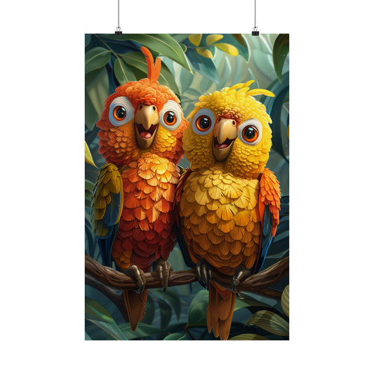 The Love Birds - Physical Print Stunning Premium Poster